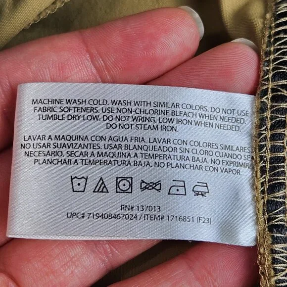 Orvis Pants Mens 38X32 Tan Straight Leg Cargo Water Resistant Stretch Outdoor - Picture 11 of 12